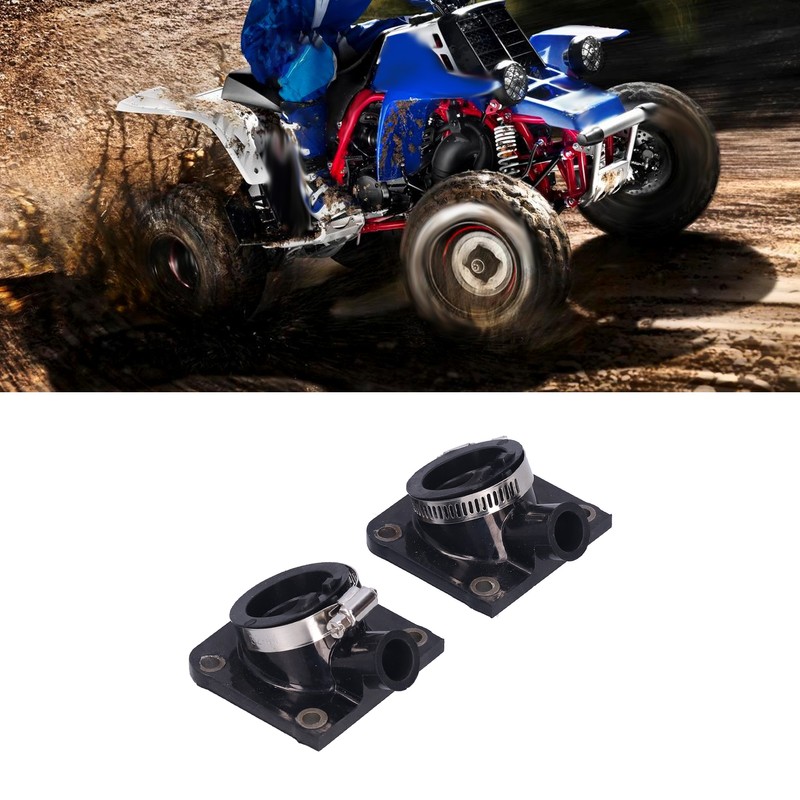 Pair of Carburetor Intake Manifold Boots Rubber Holder Replacement for