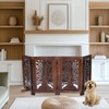 Woodify Decorative Freestanding Dog Gate – 56"x28" Folding 4 -