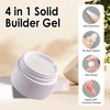 IFFANSHU Solid Builder Gel for Nails, 3D Gel Nail Art