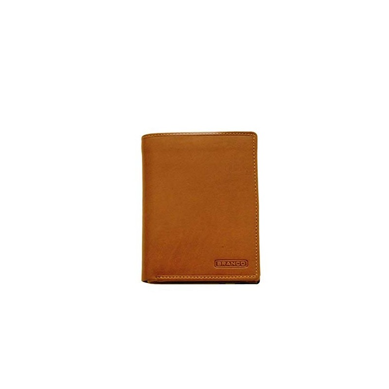 Branco Basic Men's Wallet 8976, Cognac, coin purse