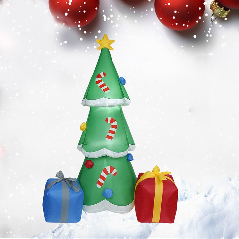 Christmas Tree Inflatables Outdoor Decoration with LED Lights Blow Up