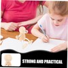 Gadpiparty 2Pcs DIY Wooden Peg Dolls Unfinished Smooth Surface Craft