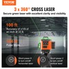 VEVOR 100ft Self Leveling Laser Level, Manual Green 3 x