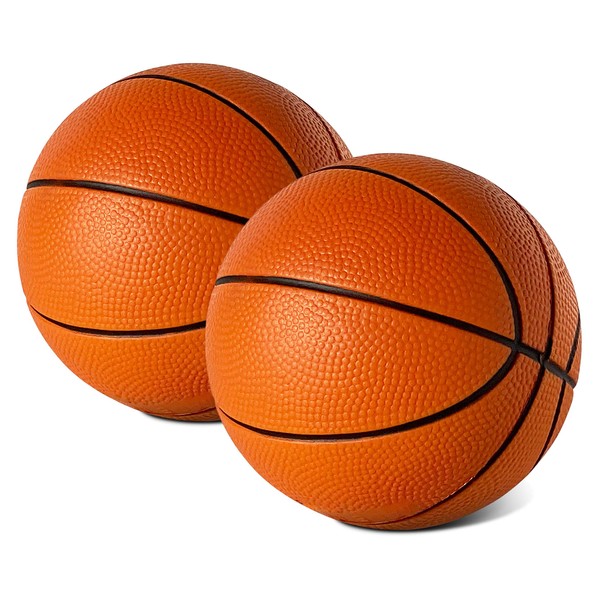 Botabee 5” Foam Mini Basketball for SKLZ Pro Mini Basketball Hoop, 2 Pack | Safe & Quiet Small Basketball for Over The Door Mini Hoop Basketball Sets