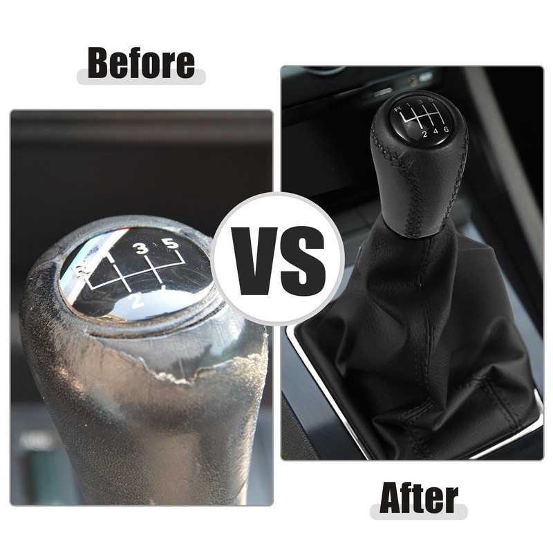 ACROPIX Black 6 Speed Manual Gear Shift Knob Stick Shifter