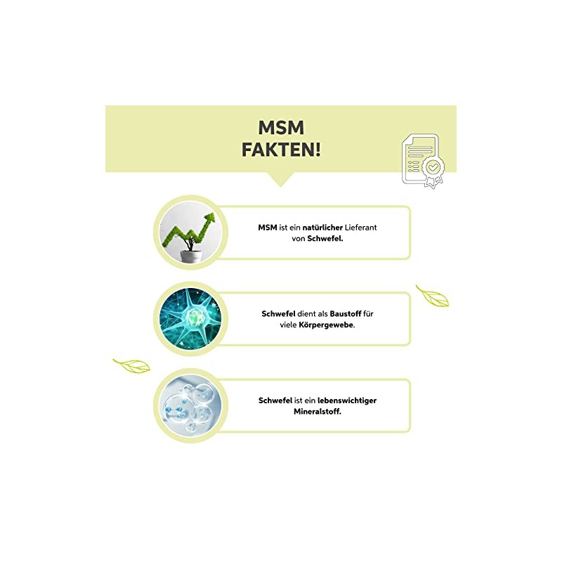 eltabia MSM Pulver 1000g | 99,9% reiner organischer Schwefel |