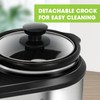 Dual Slow Cooker Buffet Server Food Warmer with 3 Adjustable