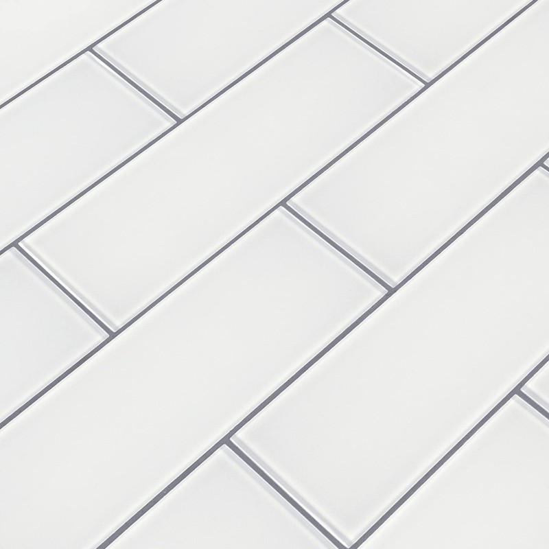 MSI 3 inch x 9 inch Ice Glass Subway Tile