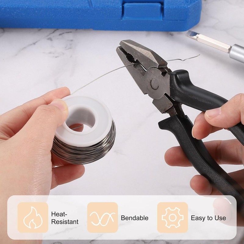 TA-VIGOR 0.3mm 28AWG Heating Resistor Wire, 10M Wrapping Nichrome Resistance