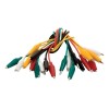 Juego De 10 Cables Con Caimanes Chicos De 26 Cm