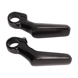 Mountain Bike Handlebars Bar Ends 1 Pair Carbon Fiber 3K L Shape Ergonomic Road Bike Bar Ends for 22.2mm Bike Handlebar Glossy