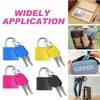 Luggage Lock 4Pcs Padlock with Key Suitcase Lock Locks with
