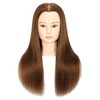 Female 100% Human Hair Mannequin Head Hair Styling Training Head