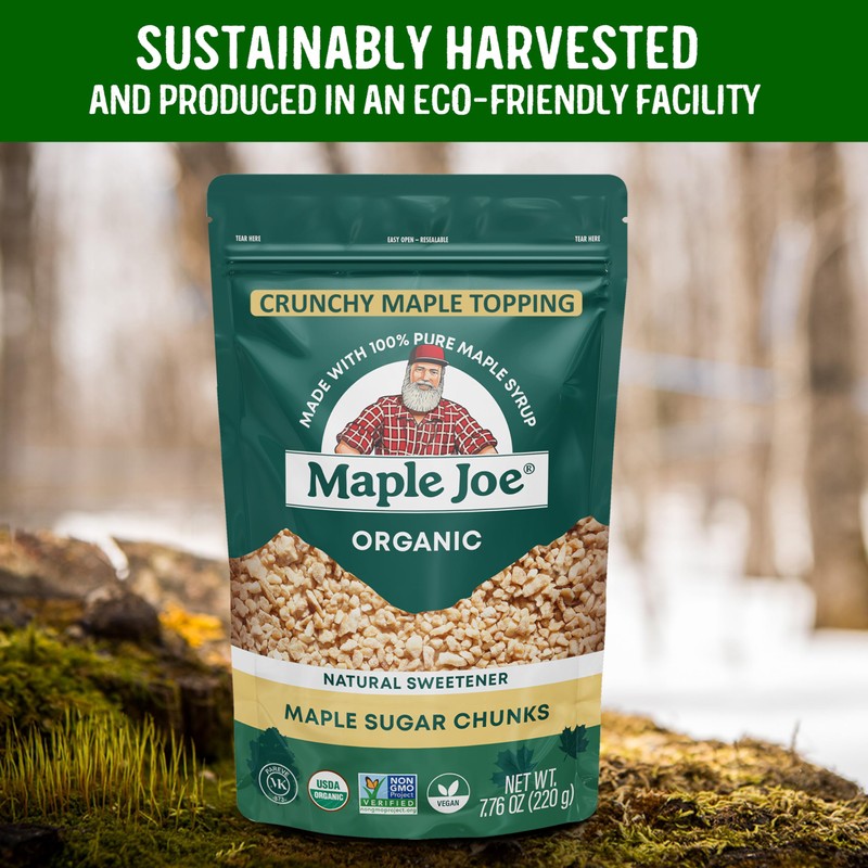 Maple Joe Organic Maple Sugar Sprinkles, Maple Flakes Made With