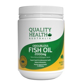 Quality Health Odourless Fish Oil 2000mg Cap X 200