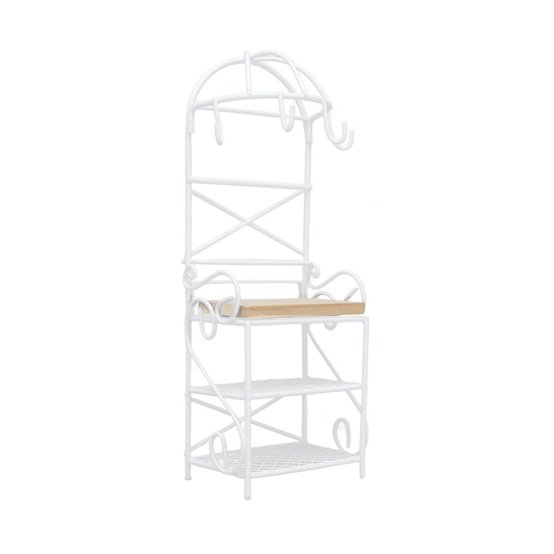1:12 Miniature Storage Display Stand Mini Doll Bread Rack Dollhouse