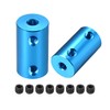 sourcing map 2 Pieces 4 mm to 4 mm Bore