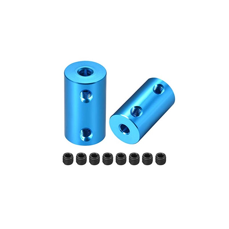 sourcing map 2 Pieces 4 mm to 4 mm Bore
