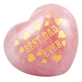 Nupuyai Gemstone Heart Worry Stone Crystal Healing Stone Lucky Charm Stone Heart 4 cm for Reiki Healing Meditation