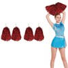 Metallic Foil Cheerleading Pom Poms, 4 Pack Metallic Foil Cheerleading