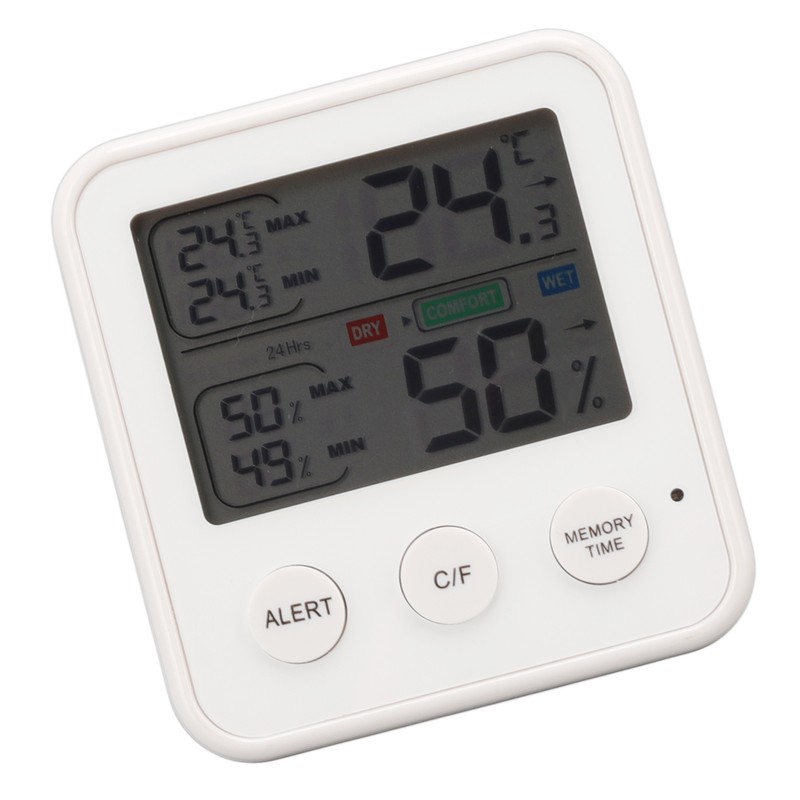 Room Thermometer 3.7in LCD Display High Accuracy Comfort Level Indicator