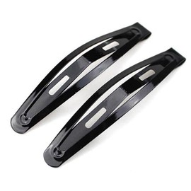 Hair Accessories 10pcs Black Snap Hair Clips, Metal Snap Hair Clips Design Hair Barrettes Girls No Slip Snap Hairpins Accessories for Girls Women Hair Clip