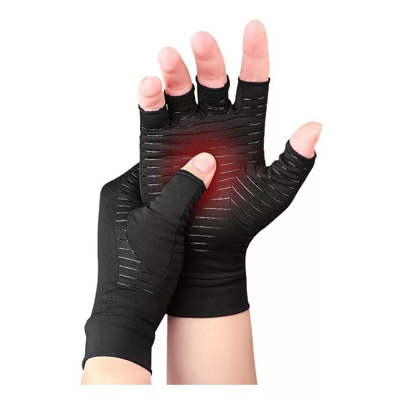 NO.8 Guantes De Compresión P/artritis, Fibra Cobre Alivia Dolor