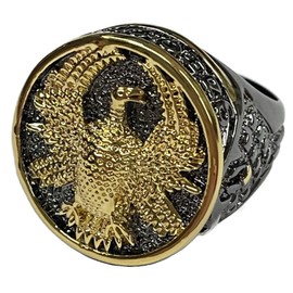 Costumeteers Dune Duke Leto Atreides Signet Ring Replica Ducal Stainless Steel, Metal