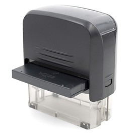 MaxMark Large Size - 5-Line Custom Return Self Inking Address Stamp - Choose from 15 Ink Colors