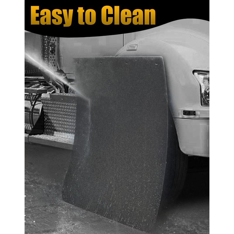 CJEMIX Semi Truck Mud Flaps 24"x36", Universal Heavy Duty Polymer