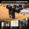 3-in-1 Pocket Hole Jig Kit, 8/10/15mm Woodworking Drilling Template Set,