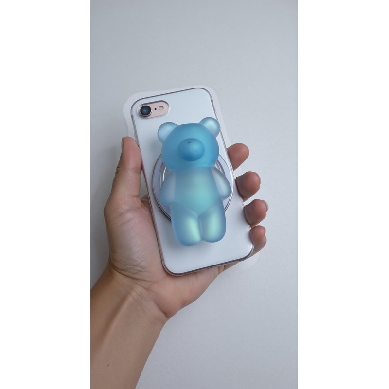 Cute 3D Gummy Bear Phone Grip Stand - Collapsible Magnetic