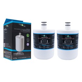 FilterLogic FFL-150L | 2 x Water Filter Compatible with LG ADQ72910901 GEN11042F-08 GEN11042FR-08 5231JA2002A LT500P Premium Filter - Internal Fridge Filter for Side-by-Side Fridge