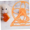 Kisangel 2pcs Pet Hamster Running Wheel Toy Quiet Exercise Equipment