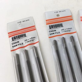 FUJIMI Round File, 0.13 inch (3.2 mm), Set of 3, Chain Saw, File Rod | Steel: 71PM3 | Makita M11 | Yamabiko: A4S