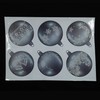 Articlings 12 x Bauble Window Clings with Glitter Patterns and