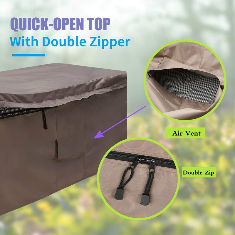 MountainLoc Garden Deck Box Cover, Storage Box Protective Covers With