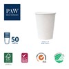 PAW - Disposable Paper Cups (8,5 oz, 50-Pack), Hot &