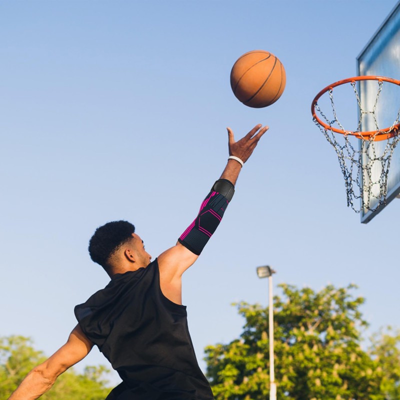 IFWIND Tennis Elbow Compression Sleeve, Elbow Brace for Tendonitis (Pink,