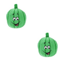 SUPVOX 2pcs Sturdy Dog Chew Toy Squeaky Watermelon Design for Pet's Entertainment Tasteless Material