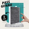 FilterBase® Aktivkohlefilter 2 Stück für Miele DKF 31-P | Passend