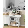 CHOEZON Kitchen Island, Kitchen Island Cart with Storage and Charging