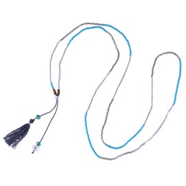 KELITCH Miyuki Beaded Necklace Handmade Tassels Pendant Necklaces for Women Choker Necklaces