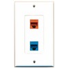 RiteAV 1 Port Cat6 Ethernet Orange 1 Port Cat6 Ethernet