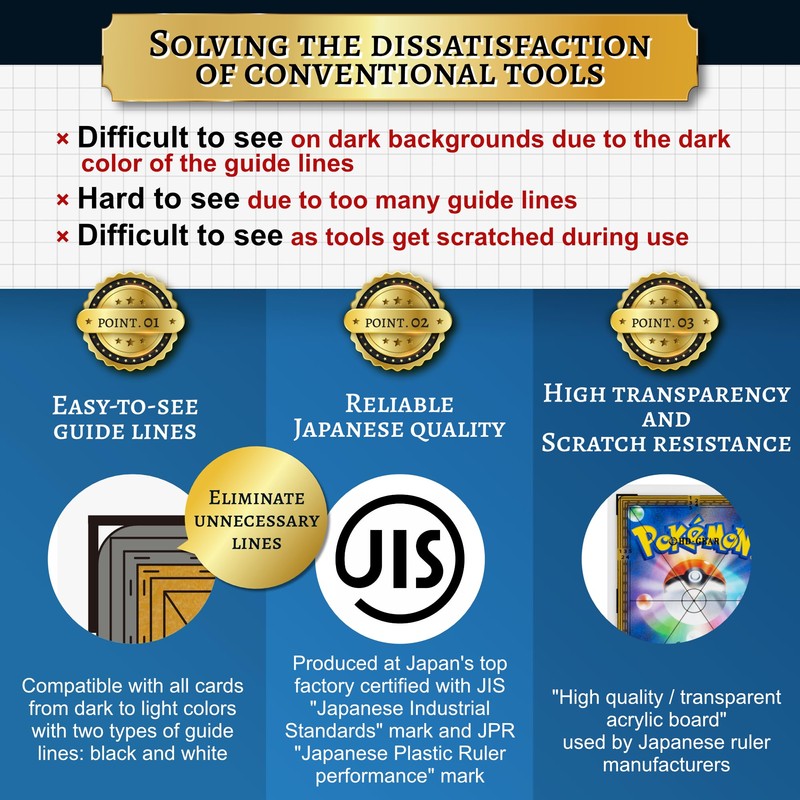 HD-GEAR Centering Tool Pro Card Grading Kit PSA Trading Cards