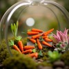 Nlinlin 15Pcs Miniature Carrot Models, Artificial Vegetables for Mini Kitchen