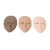 3pcs Lash Mannequin Head Eyelash Extension Practice Doll Head with