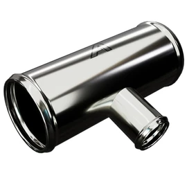 76mm (3 Inch) OD Aluminium T Piece 3 Way Hose Connector with 25mm (1 Inch) Outlet