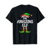 Amazing Elf Matching Family Group Christmas Party T-Shirt