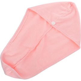 TEHAUX Toalla de Microfibra Gorro para Secar Cabello Largo para Cabello Alta Absorción y Secado Rápido Color Rosa Adecuado para Gimnasio y Viaje